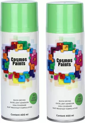 Cosmos Paints Jade Green Spray Paint 400ml (Pack of 2) Jade Green Spray Paint 800 ml  (Pack of 2)