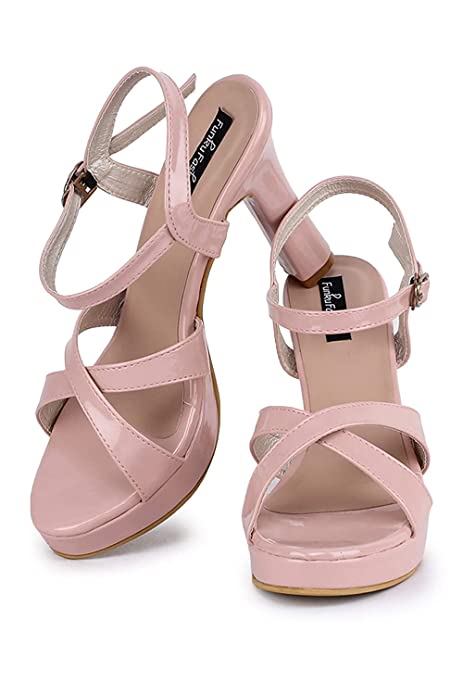 Funku Fashion Women Kitten Heel With Buckle Clouser